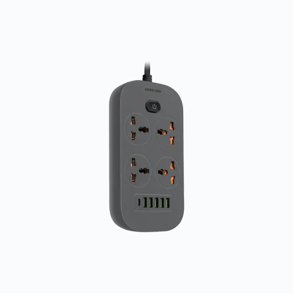 چندراهی برق و شارژر Green Lion مدل 5-Port USB-A Power Socket